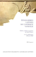 Epigrammes latines de l'Afrique vandale